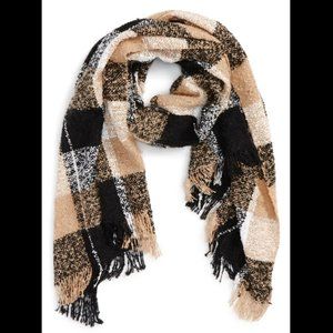 BP Marbled Plaid Scarf